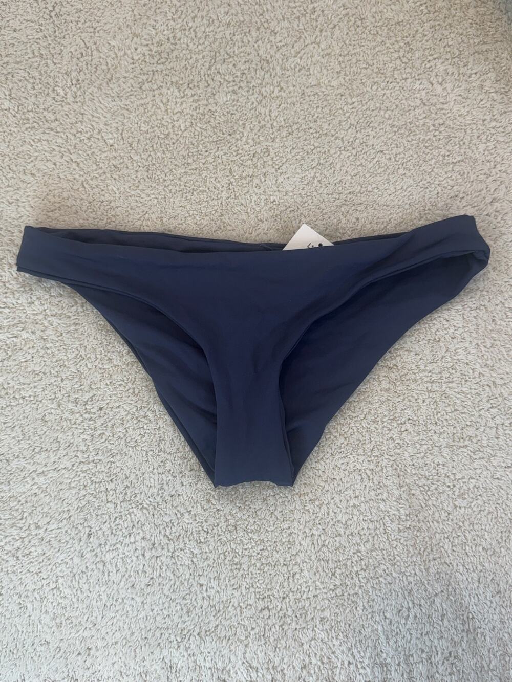 Brand New L Space Monica Wise Women's Size Small Slate Blue Bitsy Cut Bottom
